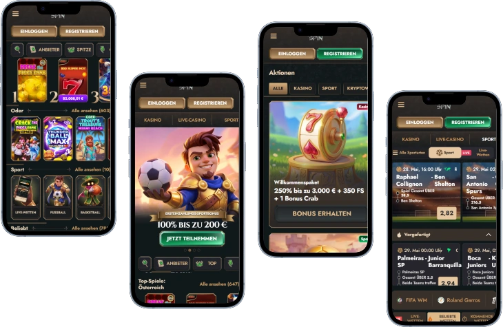HeroSpin Casino Lobby und Spielauswahl